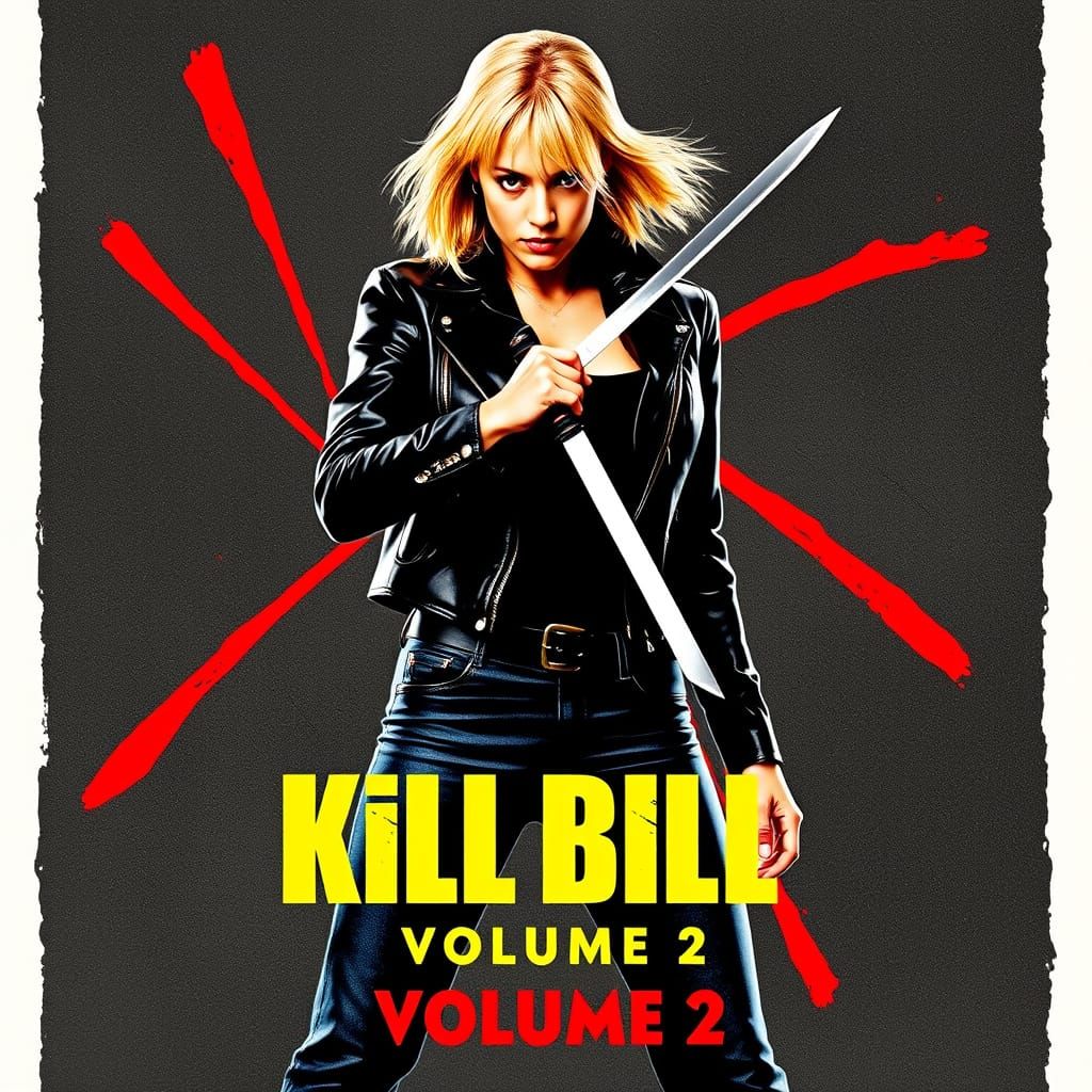 Uma Thurman as Action Heroine in Cyberpunk-Style Movie Poste...