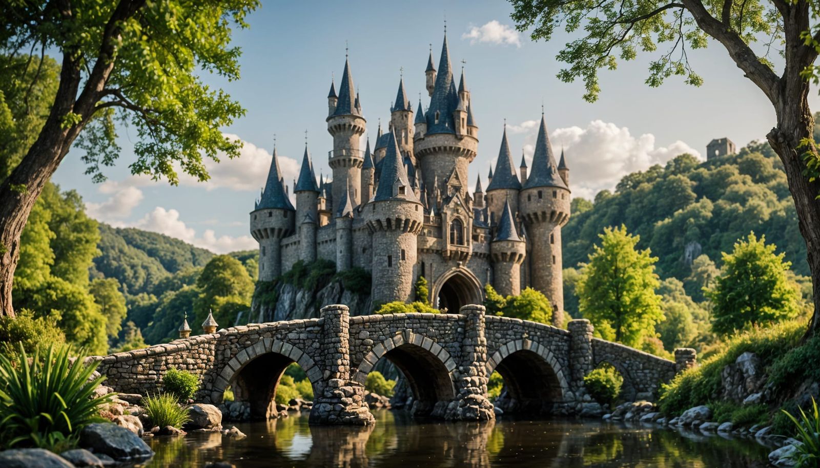 Whimsical Fairy Castle in Dreamy Light