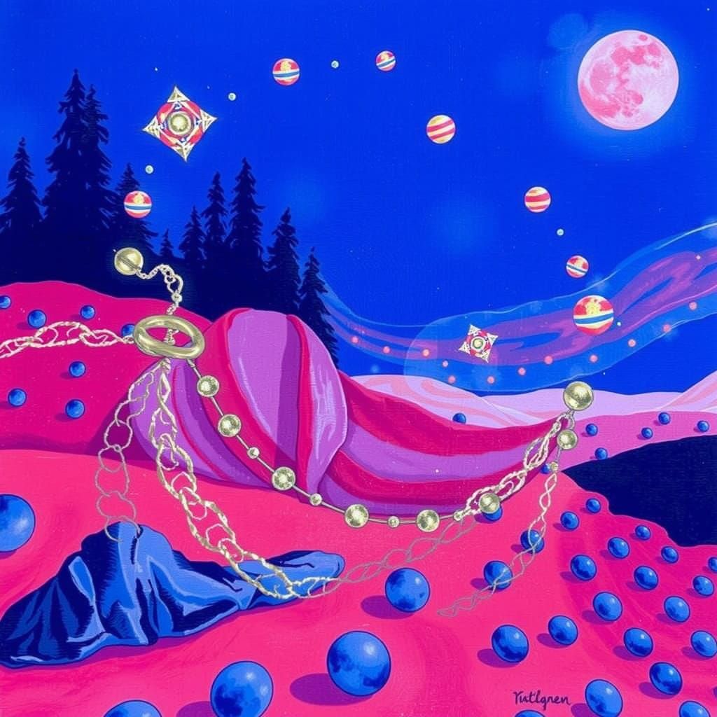 Abstract Swirling Forms in Vibrant Red Hues