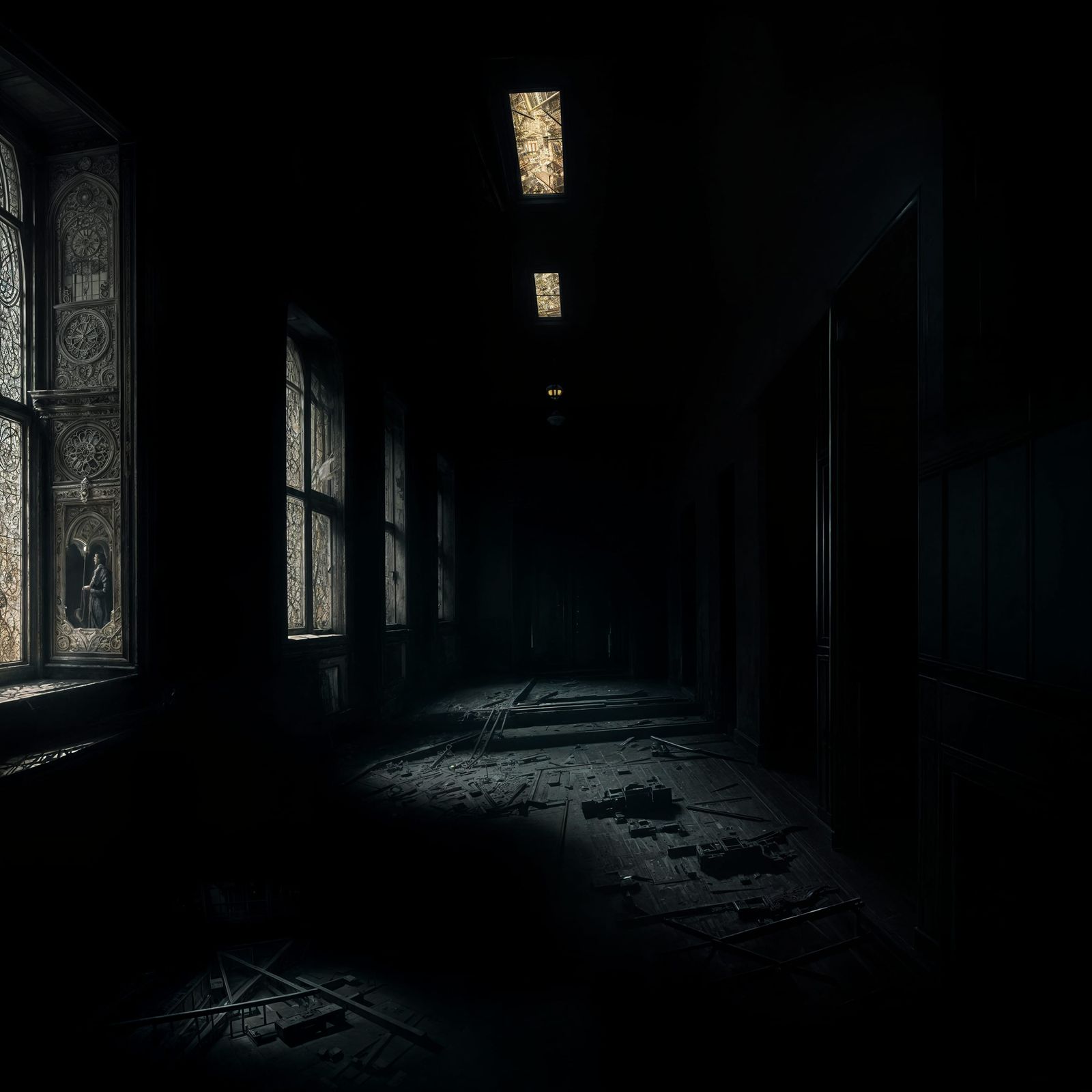 Scary Old Hospital Interior: Epic Cinematic Digital Painting
