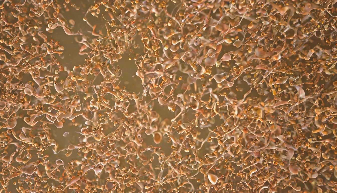 Microscopic Amoeba Dance: Animated Kinetic Art