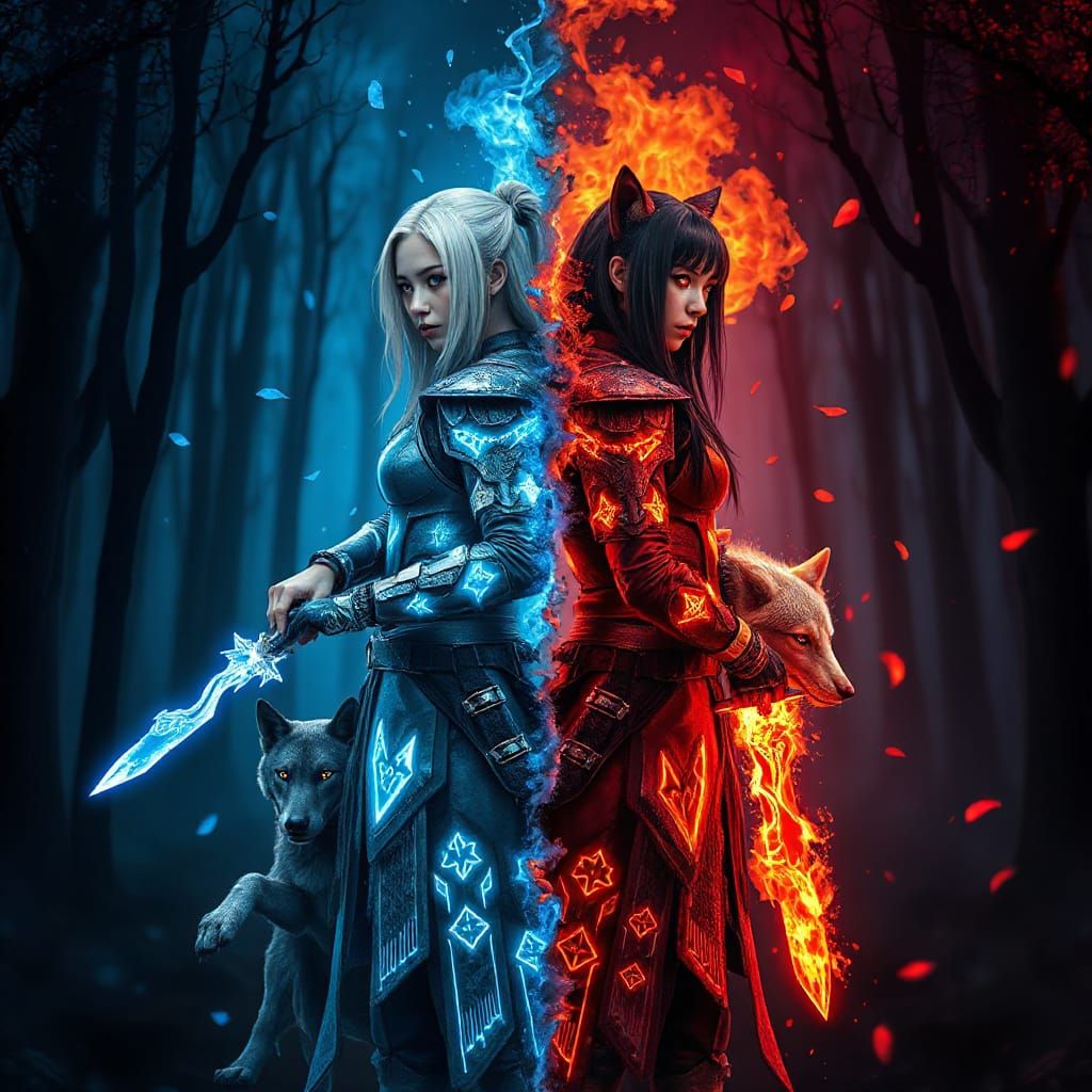 Sisters of Balance in the Mystic Forest