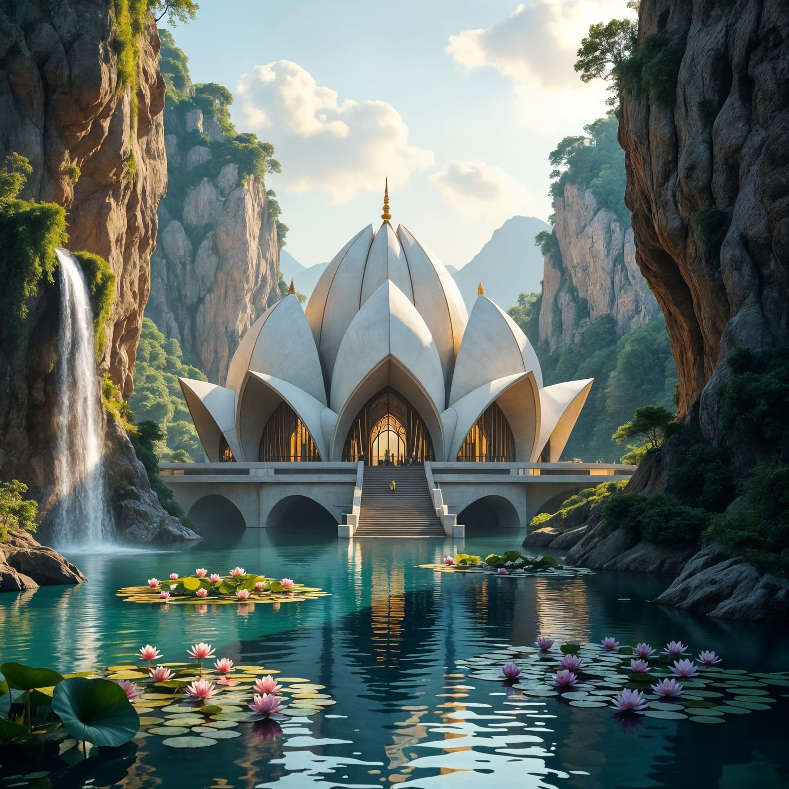 Cliffside Lotus Temple.