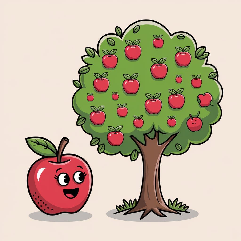 An Apple Tree and Apple Converse
