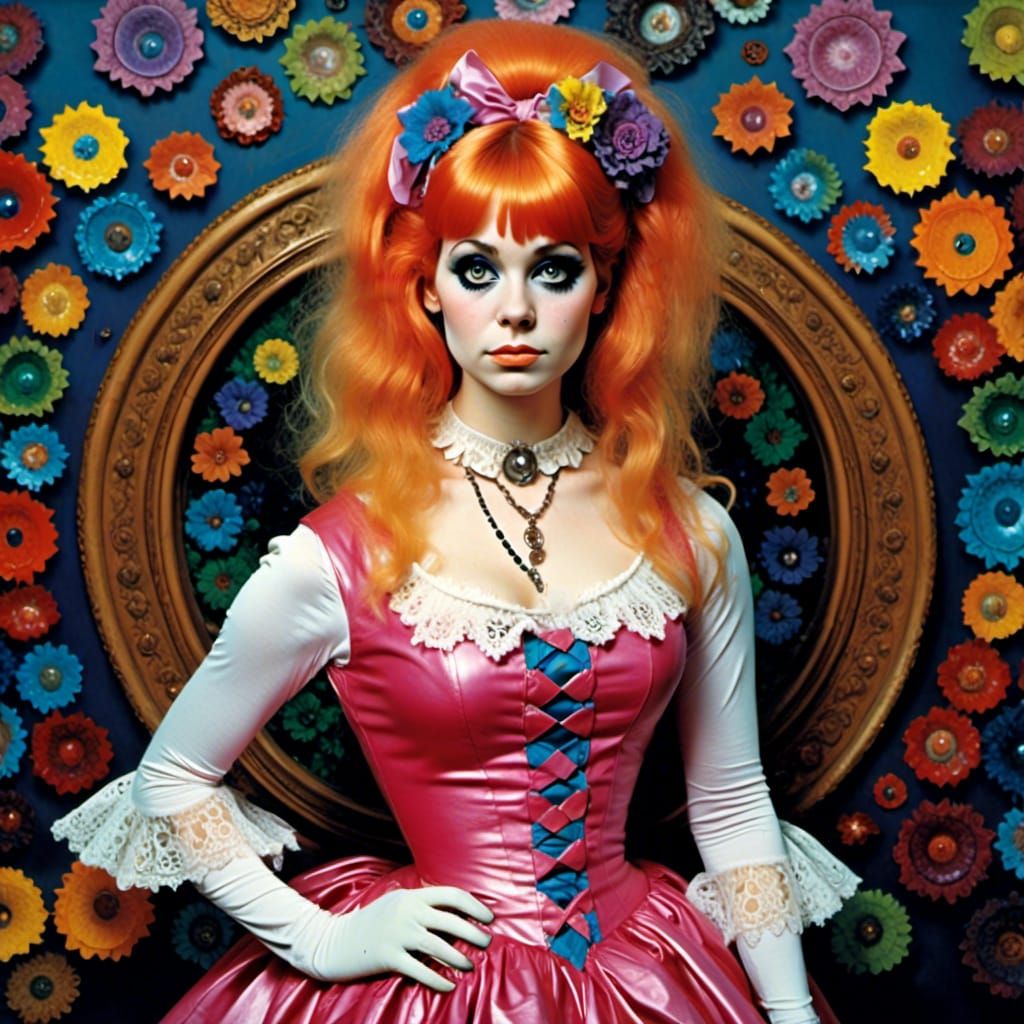 Cute ginger 1960s woman