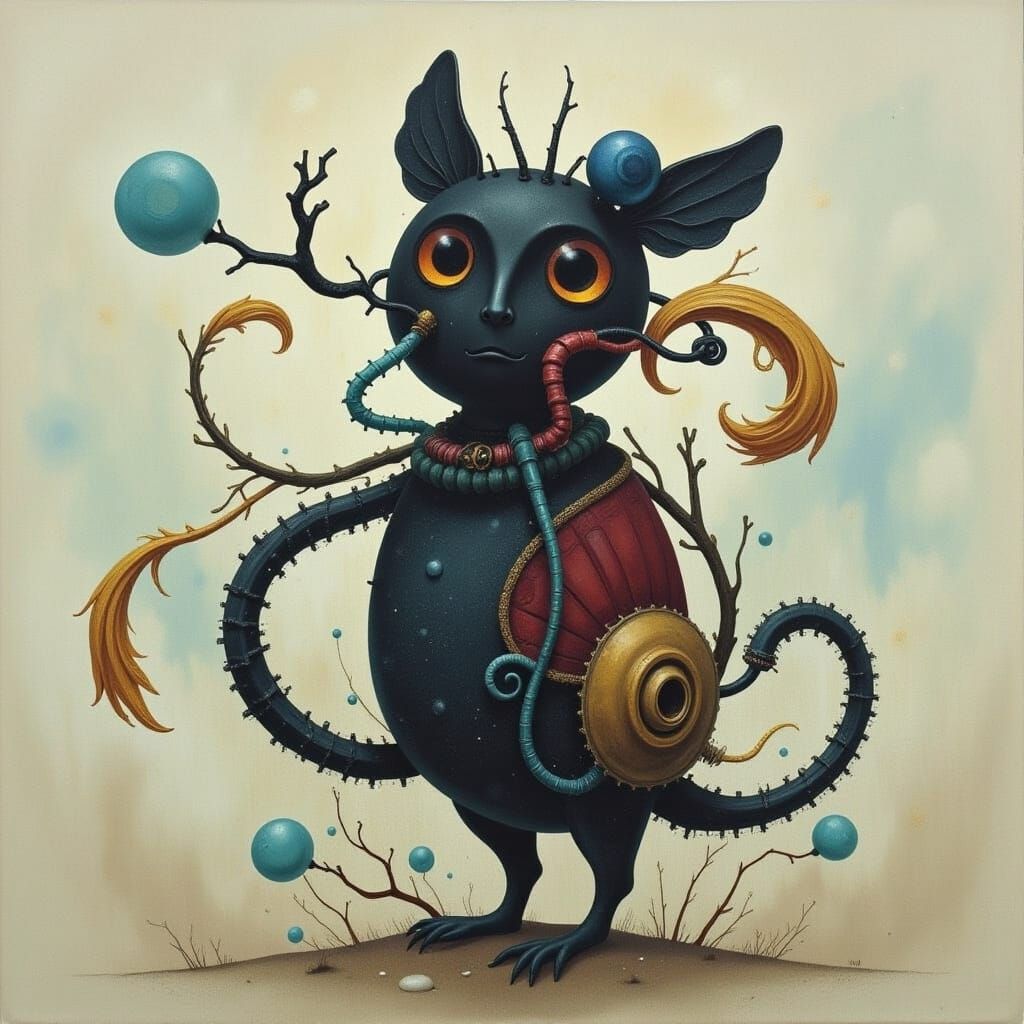 Black Canvas Digital Art with Dark Textures