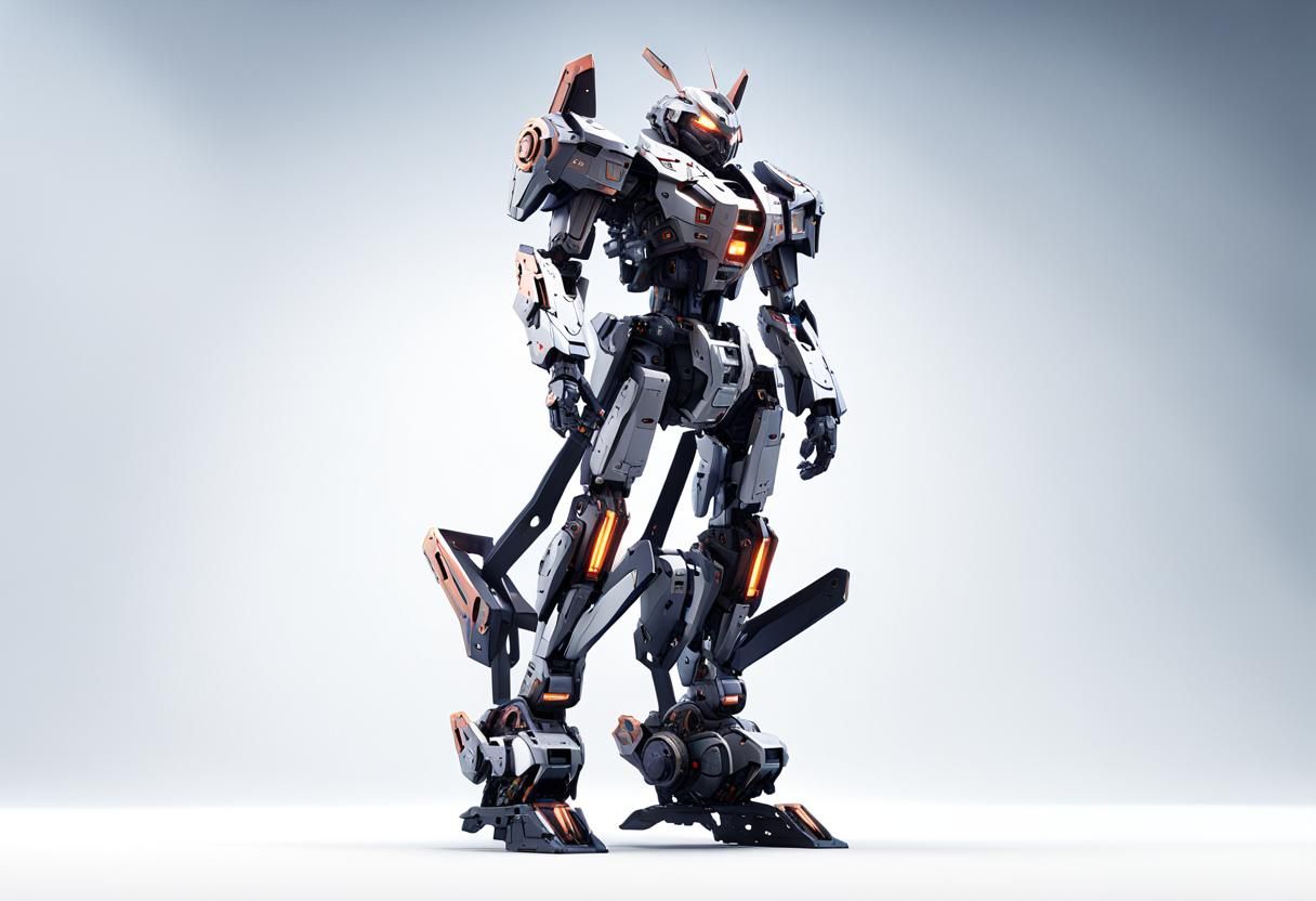 Futuristic Mech in Sci-Fi Cinematic Style