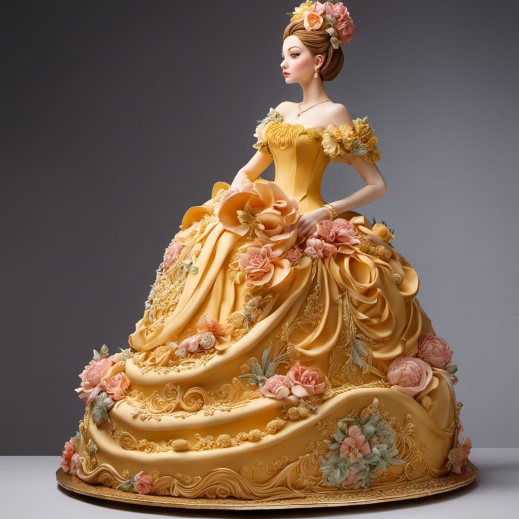 Intricately Detailed Cake Figure Masterpiece