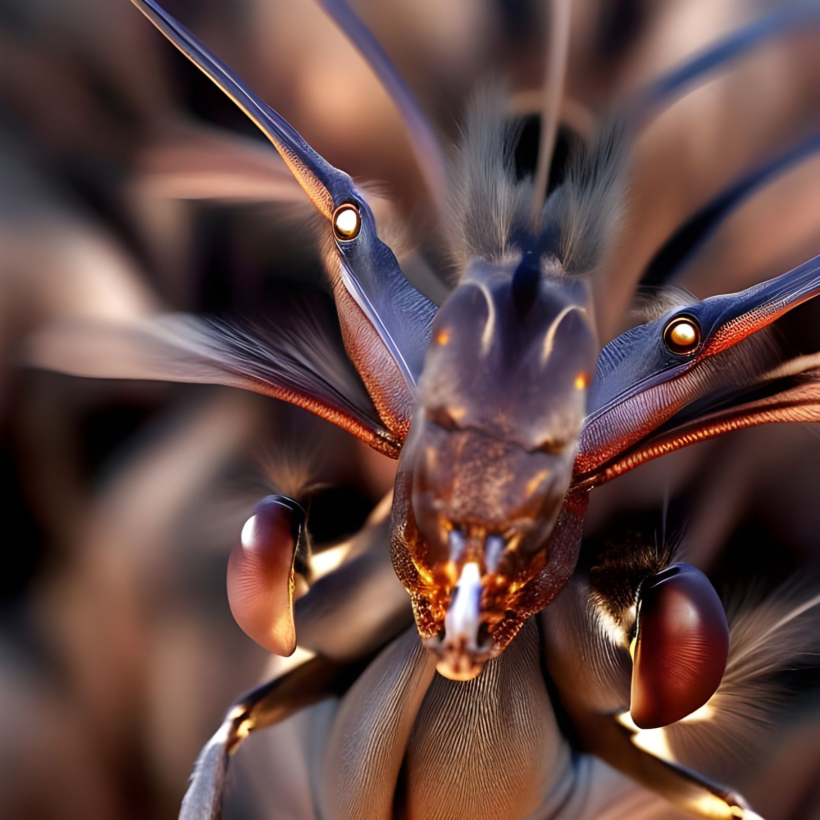 Bizarre Creatures in Surreal Restaurant Setting