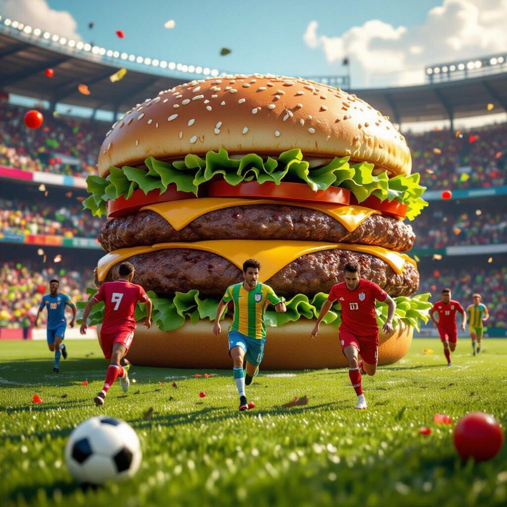 Burger Stadium: Soccer in a Fantastical World