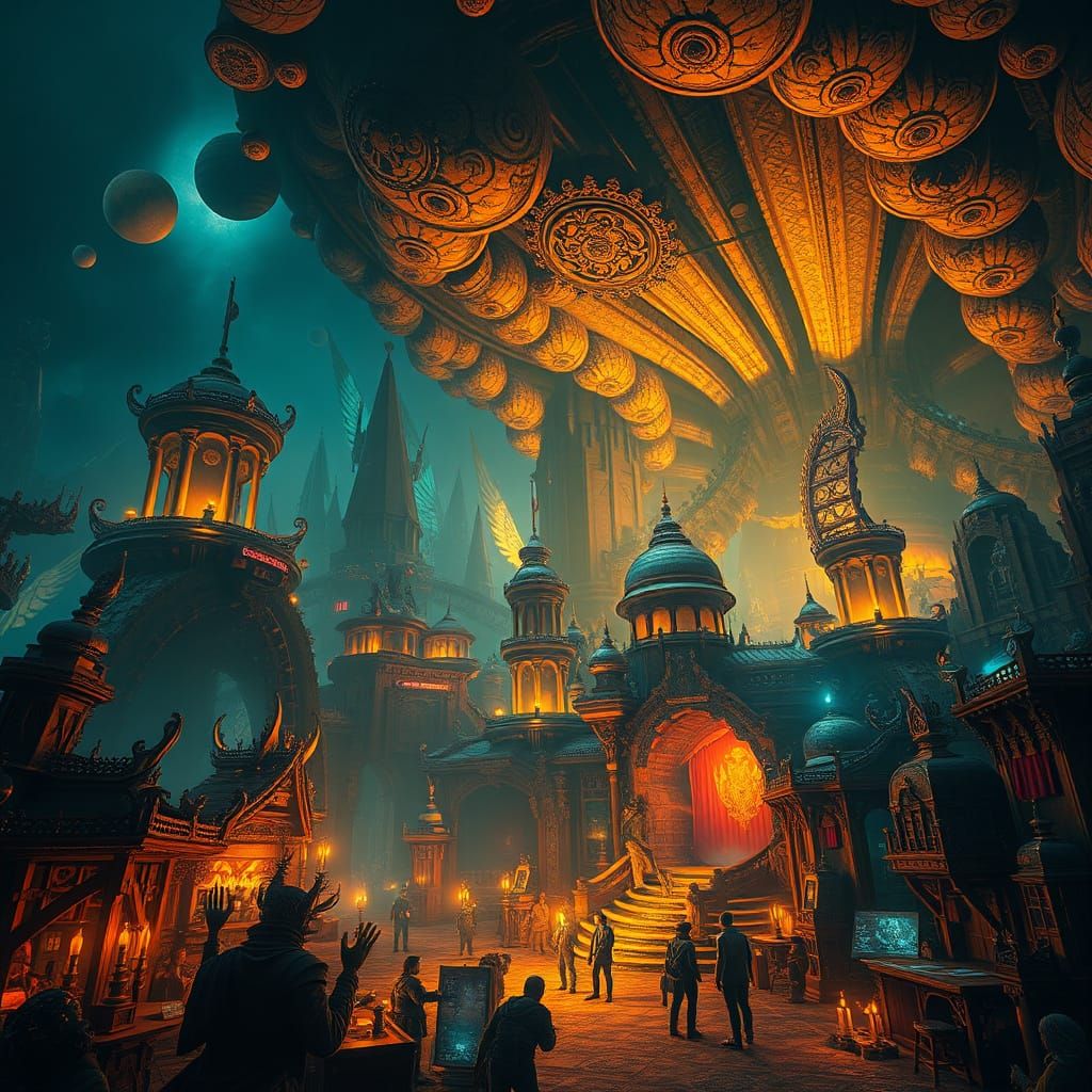 Epic Cinematic Scene with Dramatic Atmospheric Lighting