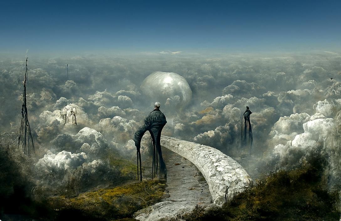 World Walkers: 2 Walkers making time, downhill...