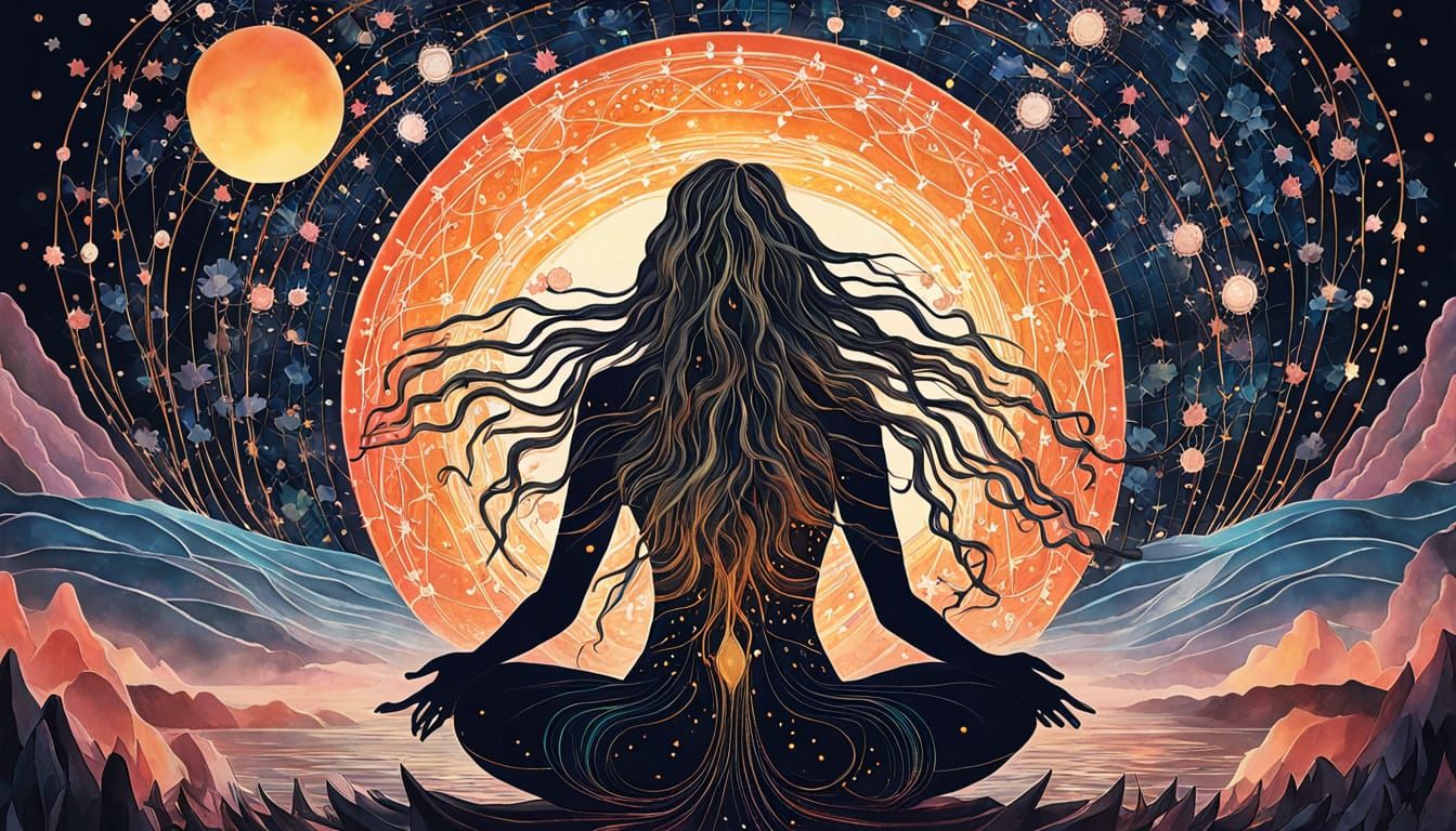 Bio Art Sculpture Weaving Starlight Tapestry