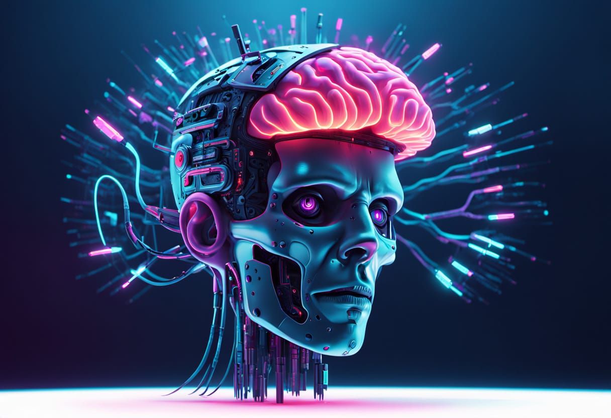 Cyberpunk Neuroscape: A Futuristic Brain Holodeck