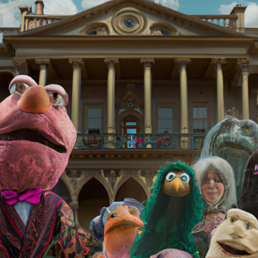 Downton Abbey with Muppets: Detailed Matte Painting