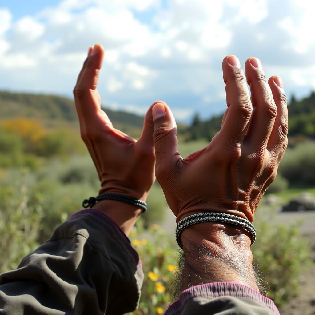 Hands Reaching for Treasure