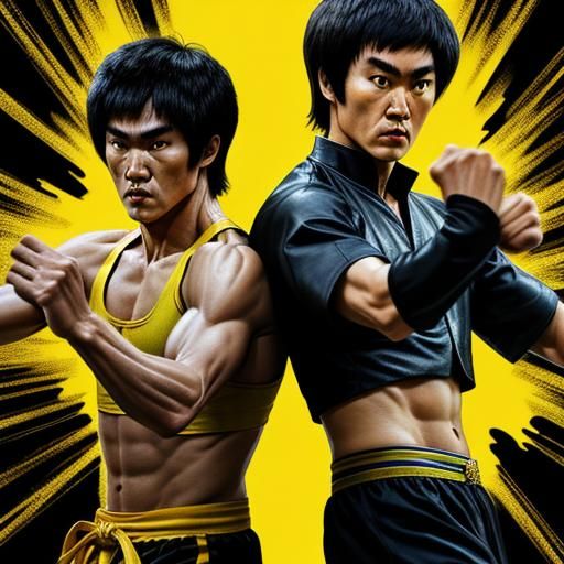 Bruce Lee vs Stephen Chow: Hyper-Detailed 4K Showdown