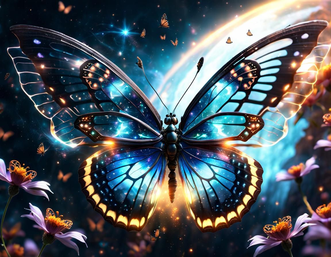 Cosmic butterfly