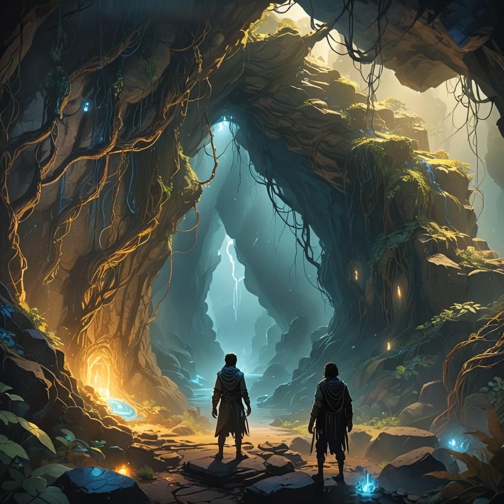 Primitive Human Discovers Internet Portal in Cave