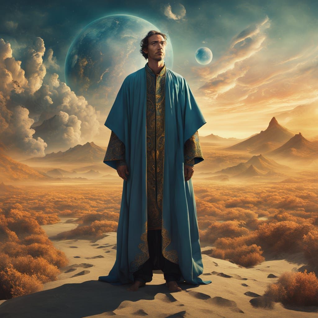 Mystic in Dreamscape: Surreal Portrait