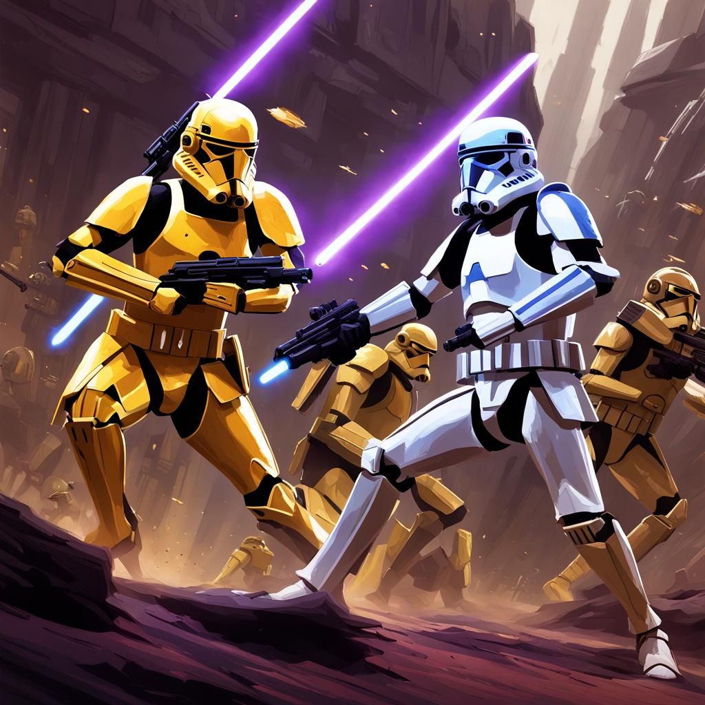 Clone Troopers vs Droids: Dark Fantasy Concept Art