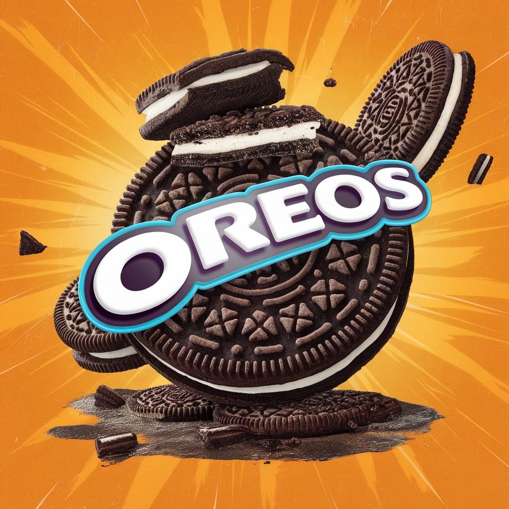 Oreos Spelling an Amazing Message