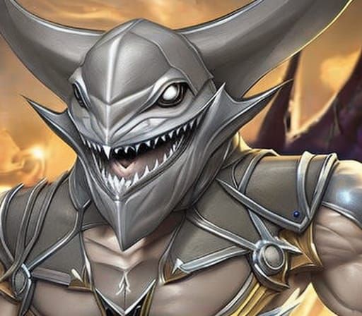 Hammerhead Shark Human Hybrid Concept Art