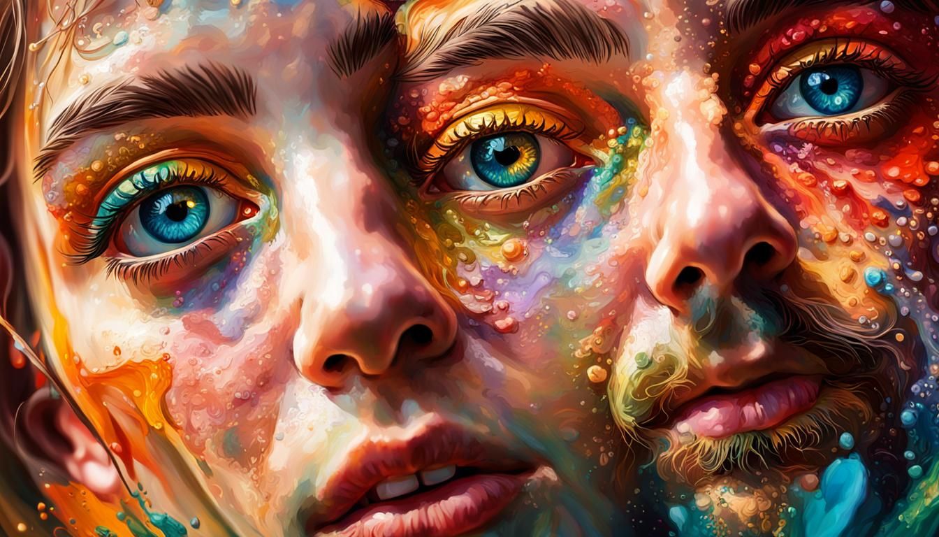 Intricate Eyes: A Hyperrealistic Portrait in Digital Art