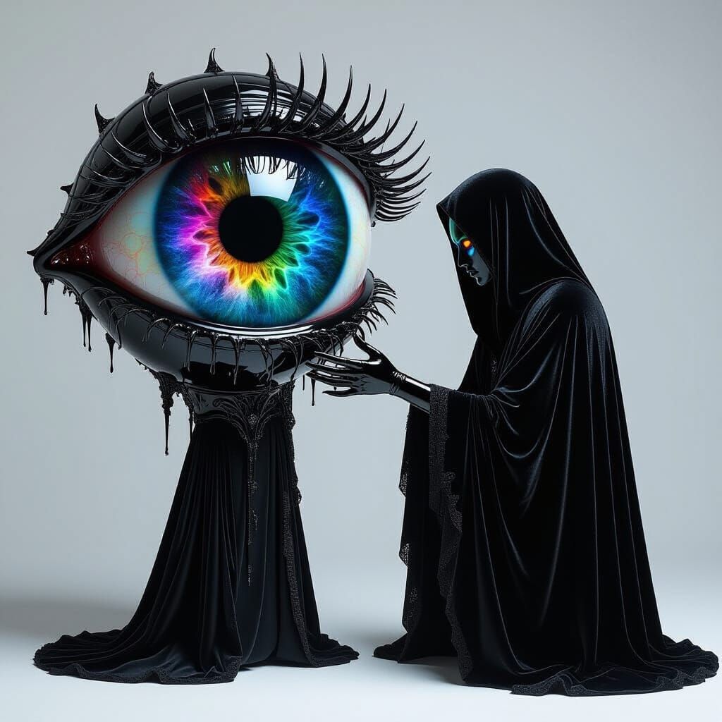 Dark Being Captivated by Living Jewel