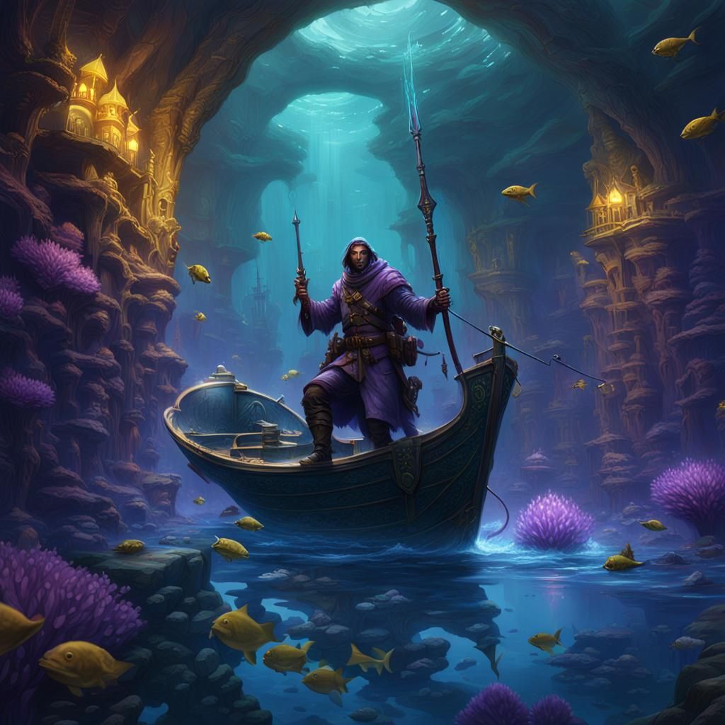 Underwater War: Dark Fantasy Concept Art