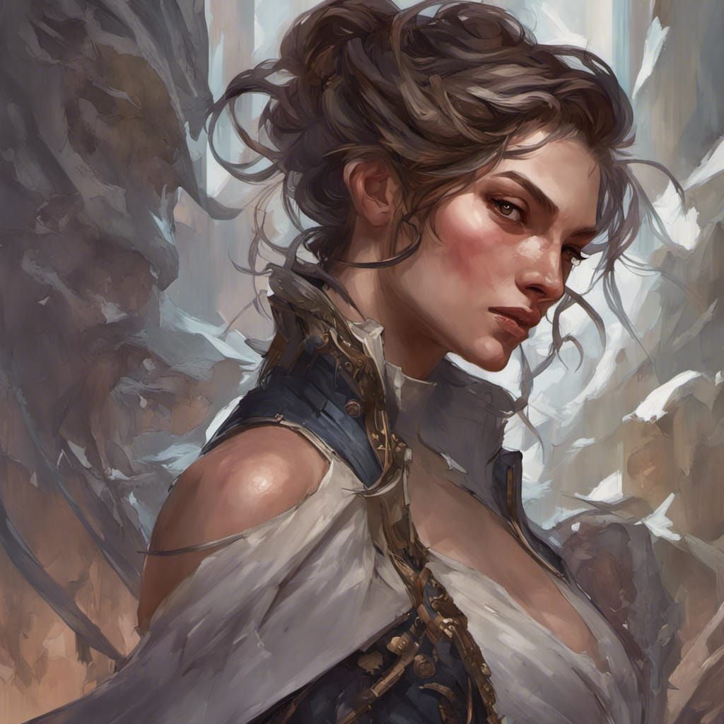 Triumphant Villain Taunts Hero: Digital Art Portrait