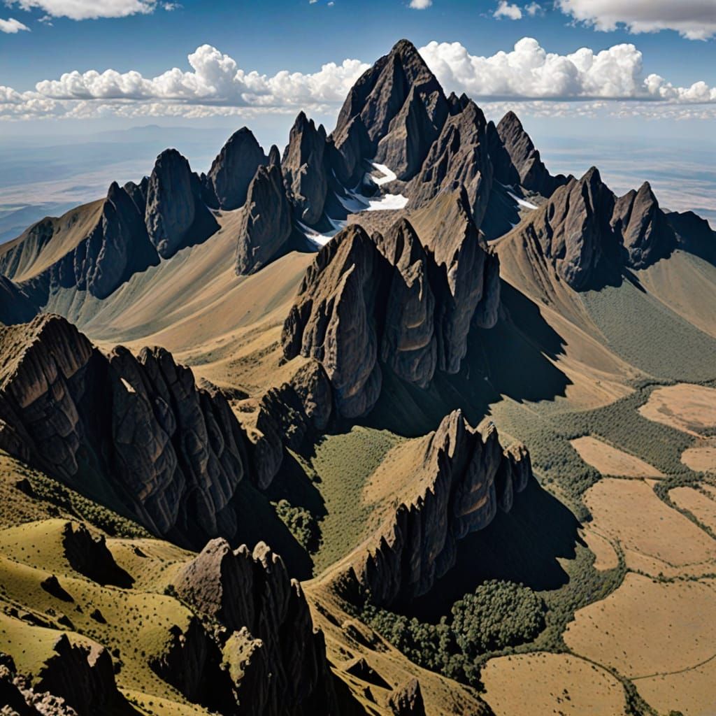 Mount Kenya and Valleys Landscape