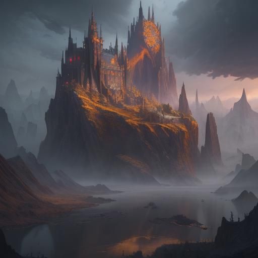 Fantastical Matte Painting in Deep Color