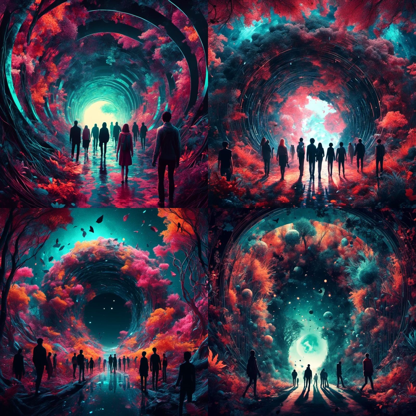 Portal to Metaverse: Volumetric Lighting, 3D Concept Art