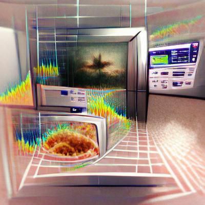 Surreal Microwave Dimension Landscape