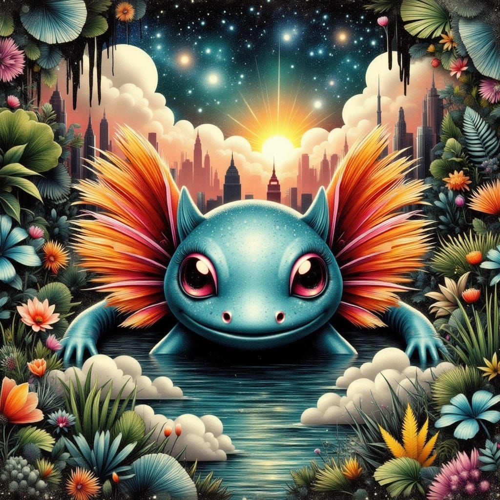 Axolotl of Whimsy and Wonder