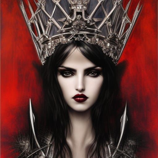 Gothic Ana de Armas Digital Portrait