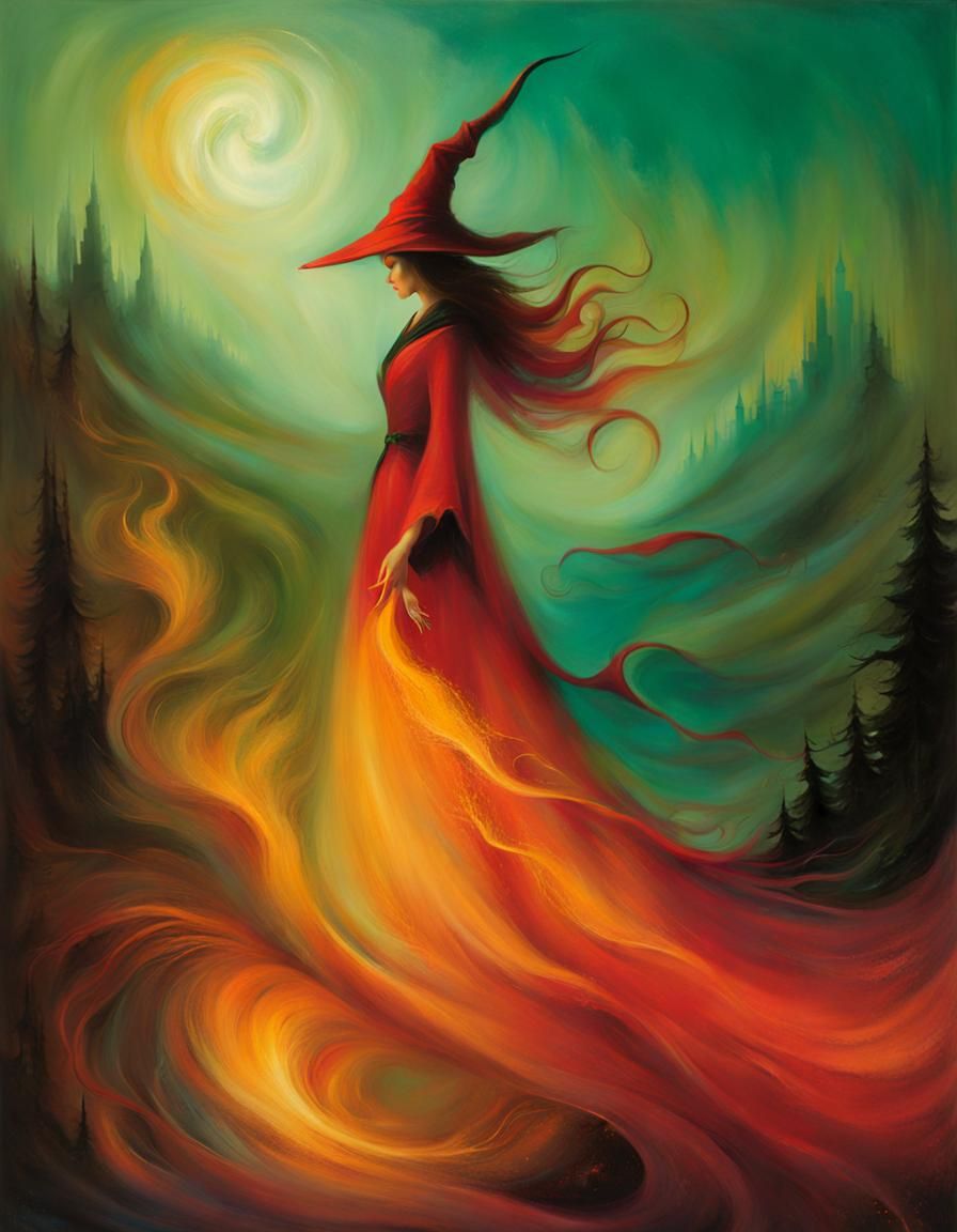 Beautiful Witch Portrait Inspired by Fantasy Art