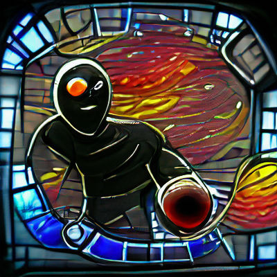 Cosmic Merchant Navigating a Black Hole