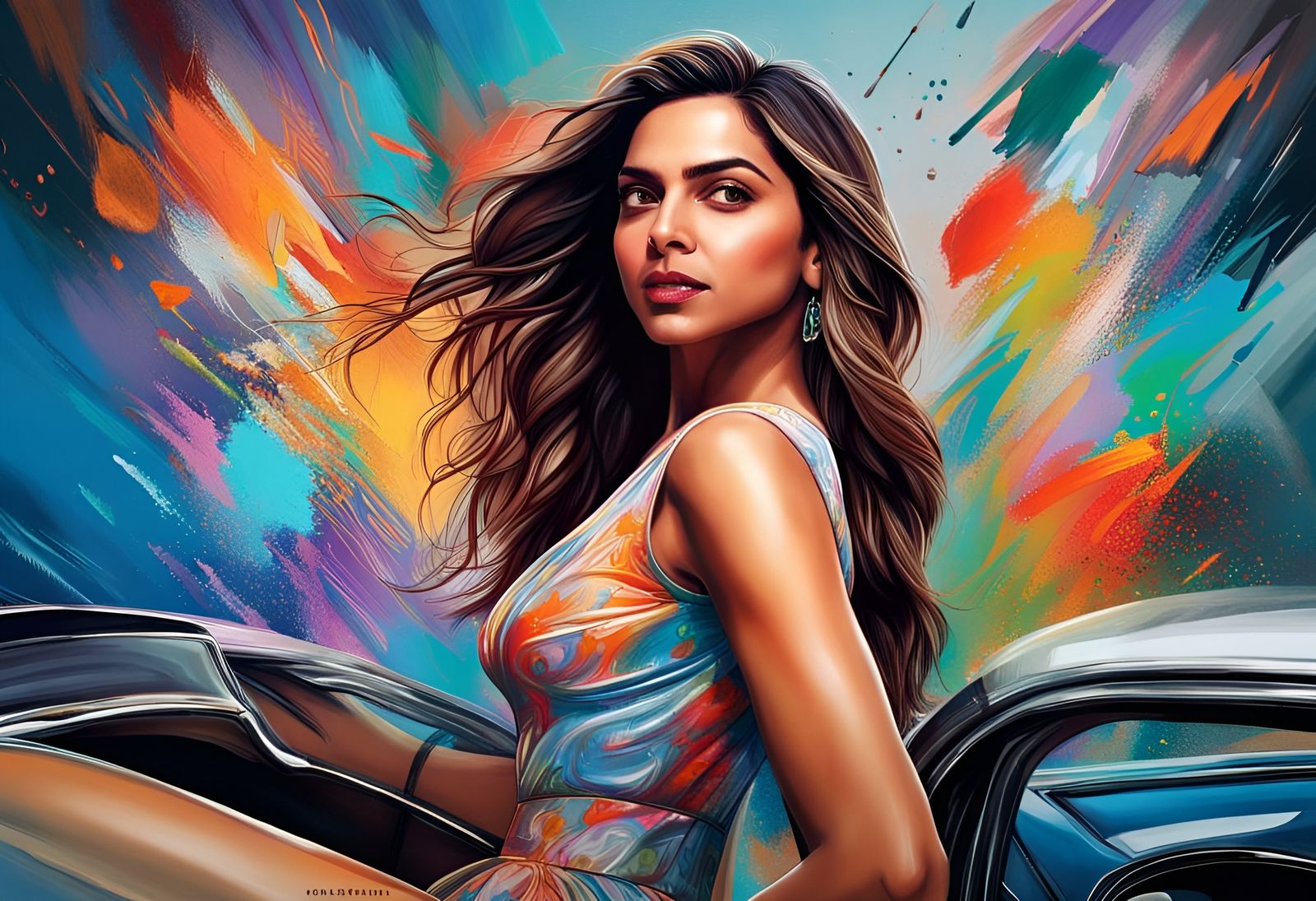 Hyperrealistic Portrait of a South Asian Woman