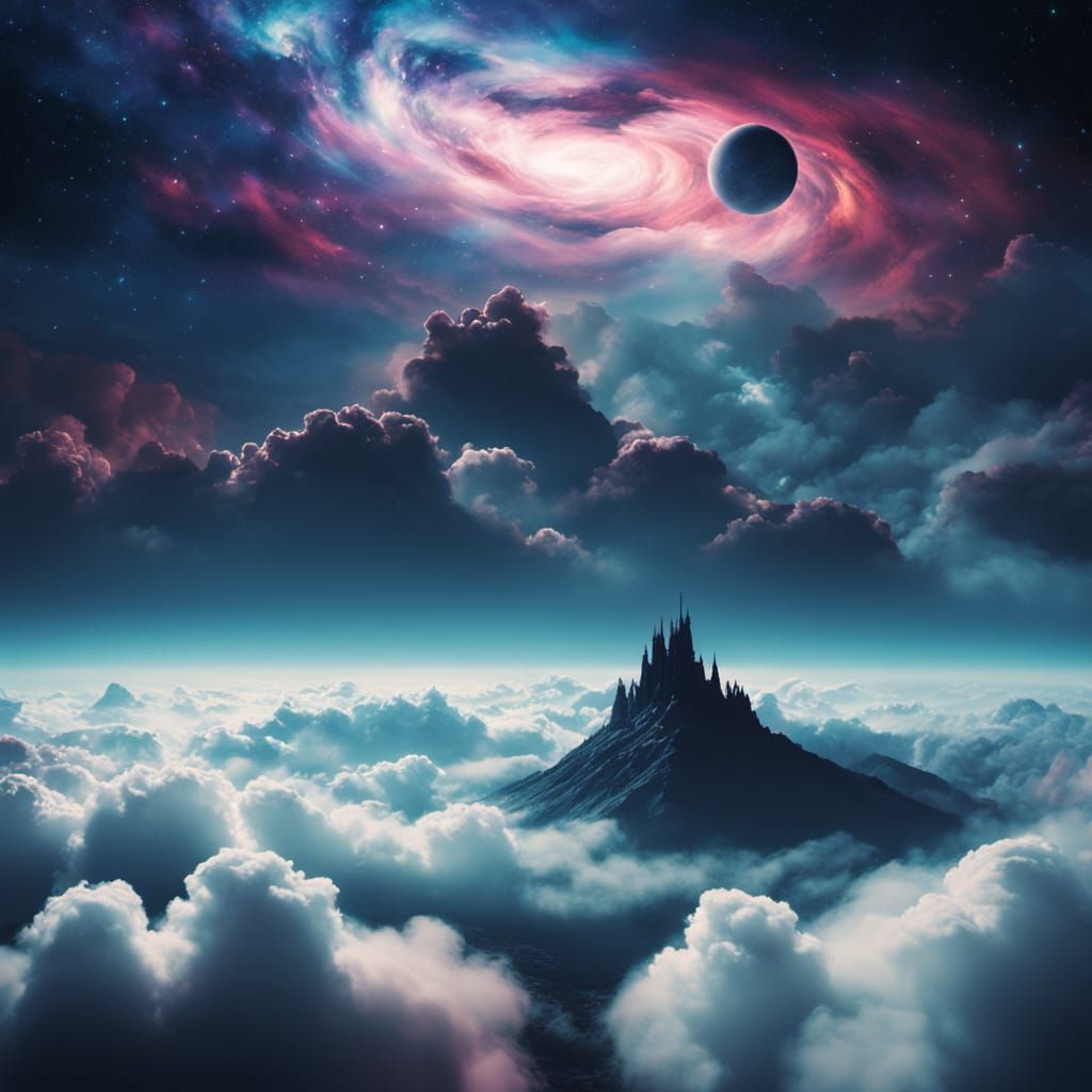 Galactic Goddess in Cosmic Clouds