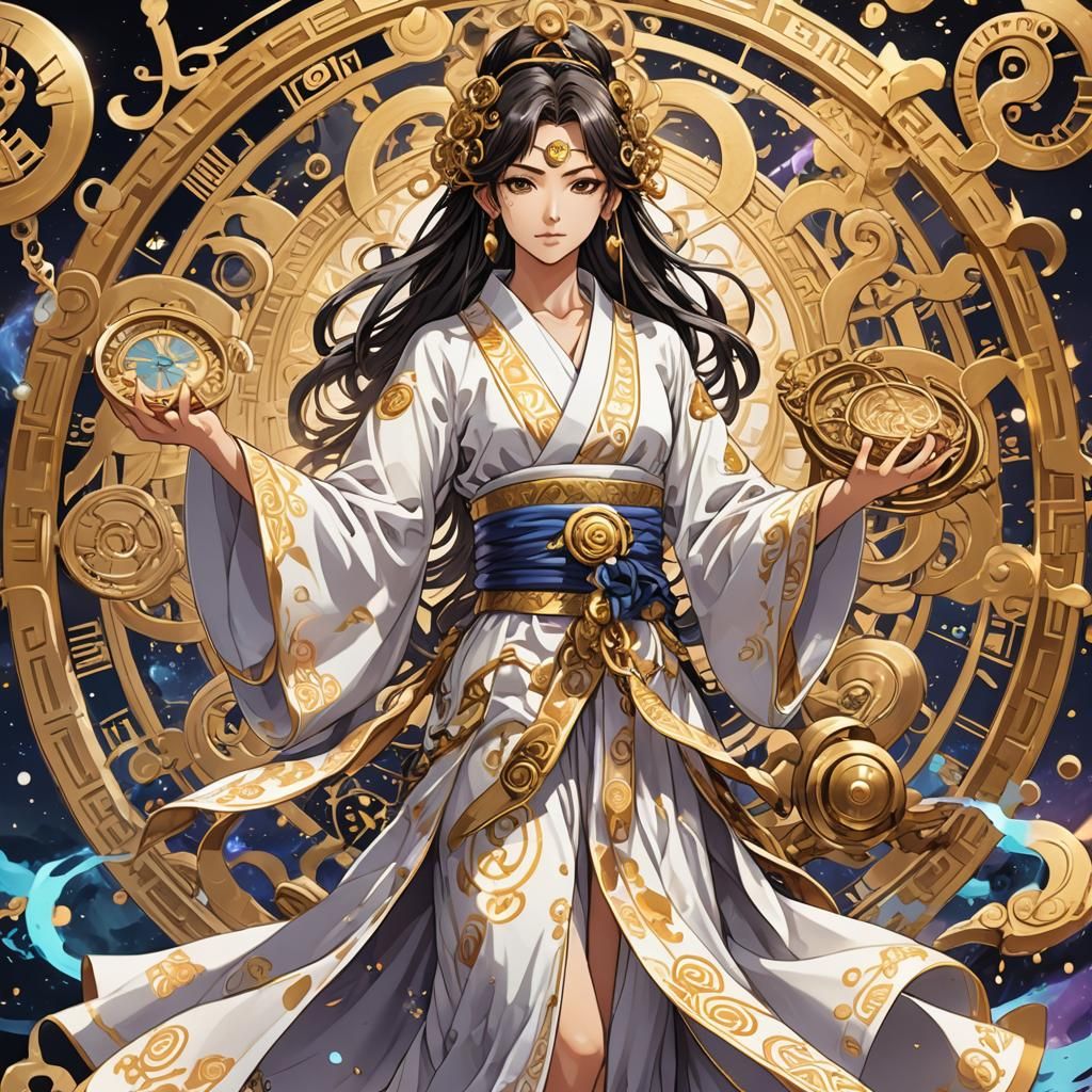 Anime Art: Woman with Scales of Justice