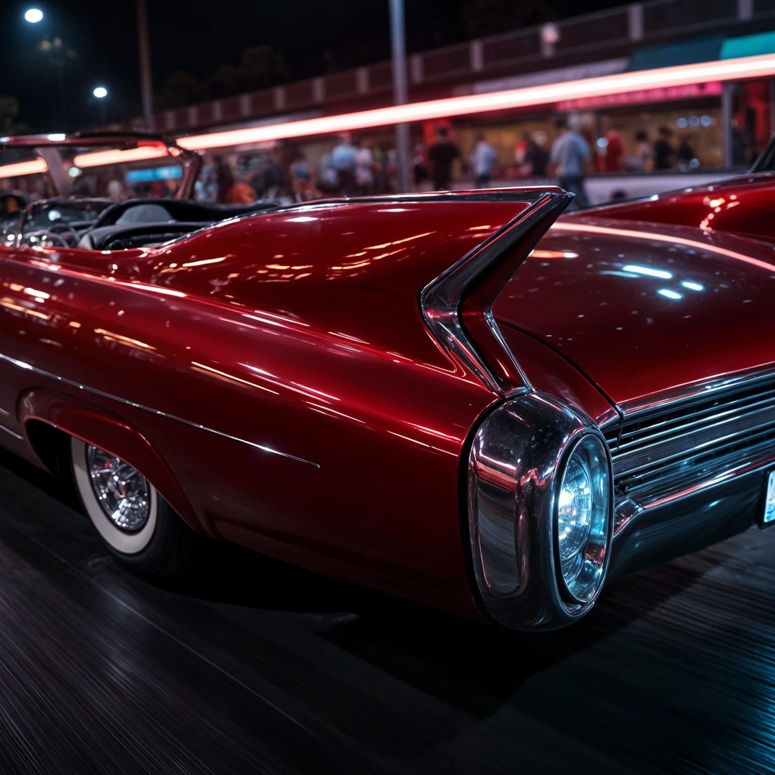 1960 Cadillac Eldorado Cruise Night Photo