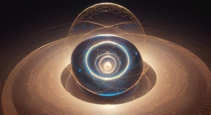 The cosmos. A beautiful chaotic order. A sphere born from chaos