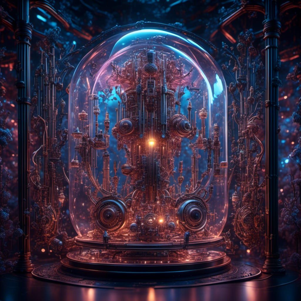 a higher intelligence from the 9th dimension mixed with human consciousness, intricately detailed, 8k resolution, hyper ...