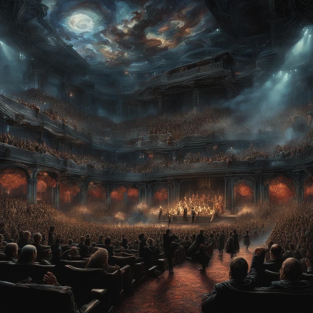 1990s Metal Concert in Leather and Lace