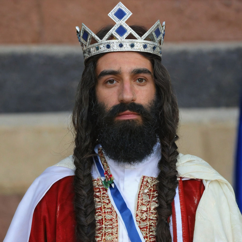 Ancient King of Israel in Regal Splendor