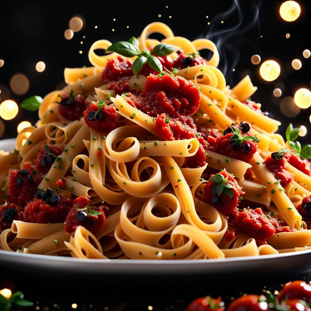 Delicious Pasta Meal in Photorealistic CGI