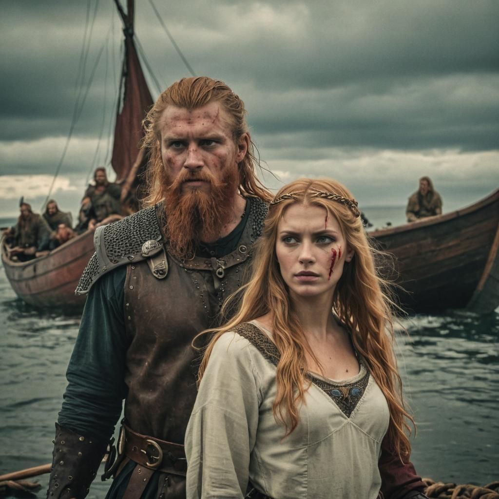 Viking Princess and Werewolf Warlord: Cinematic Film Still
