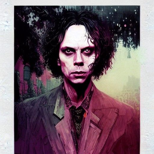 Nebula Portrait in Dark Concept Art Style